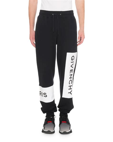 givenchy leather jogger pants men|givenchy pants for men.